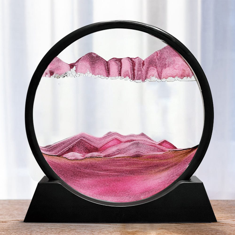 Bewegende Sandglas Kunst