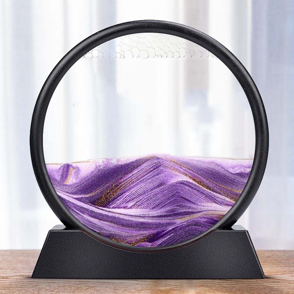 Bewegende Sandglas Kunst