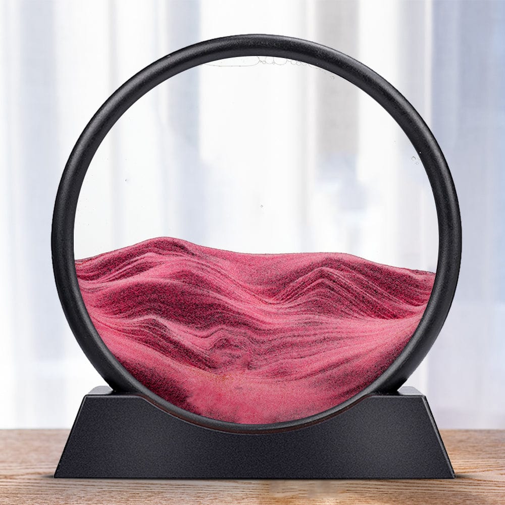 Bewegende Sandglas Kunst