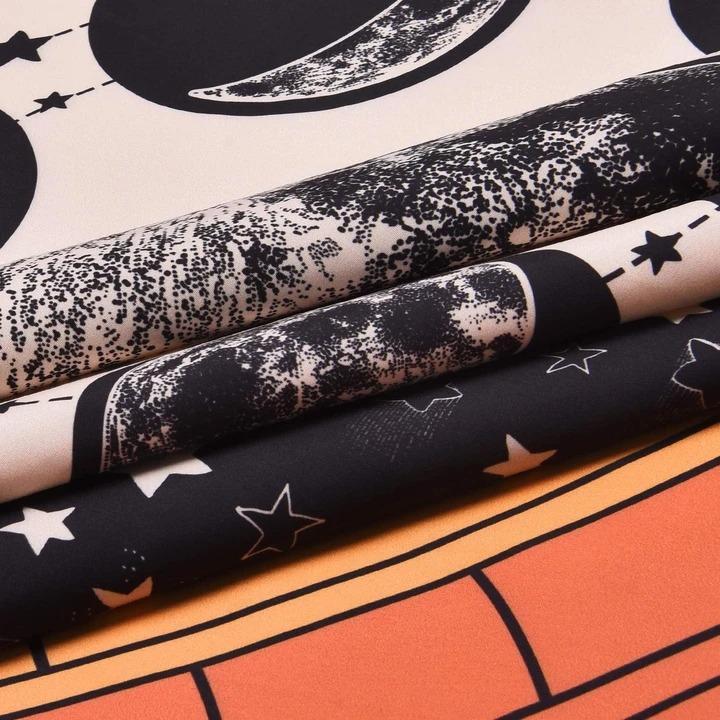 "Die Mond" Tarot Farbige Wandteppich