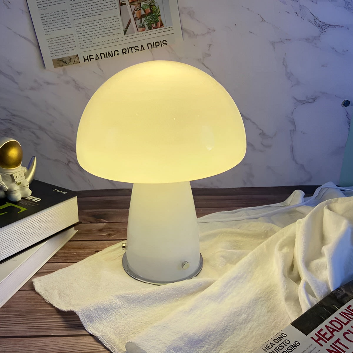 Elegante Skandinavische Pilzlampe | NordicGlow