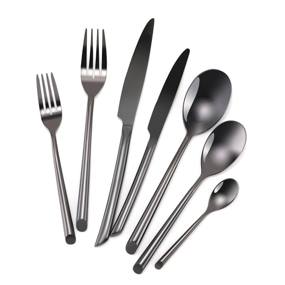 Schwarzes Besteck satz