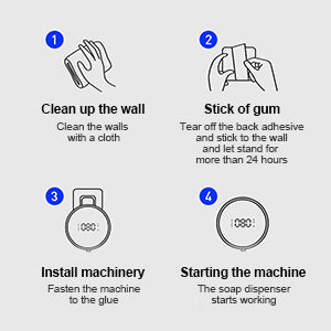 Automatischer Seifenspender Schäumender Hand Frei Wandmontage Schaum Wiederaufladbarer Seifenspender