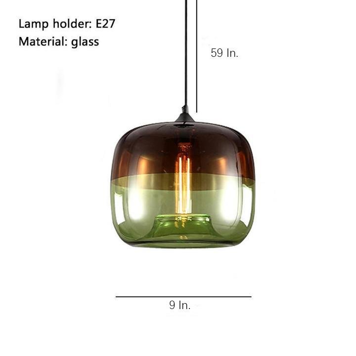 Multi Colored Glass Pendelleuchte