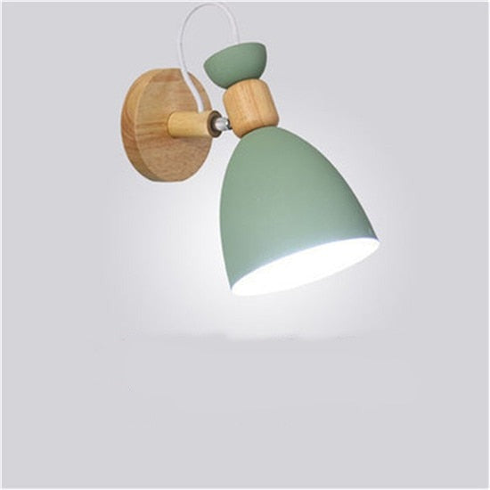 Moderne LED-Holz Schlafzimmer Wand Licht Lampe