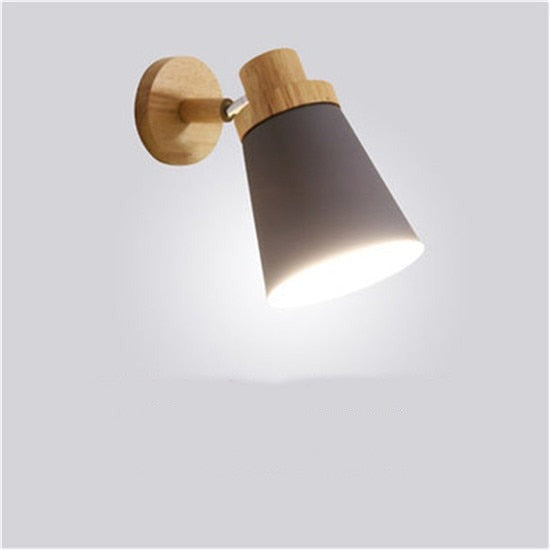 Moderne LED-Holz Schlafzimmer Wand Licht Lampe