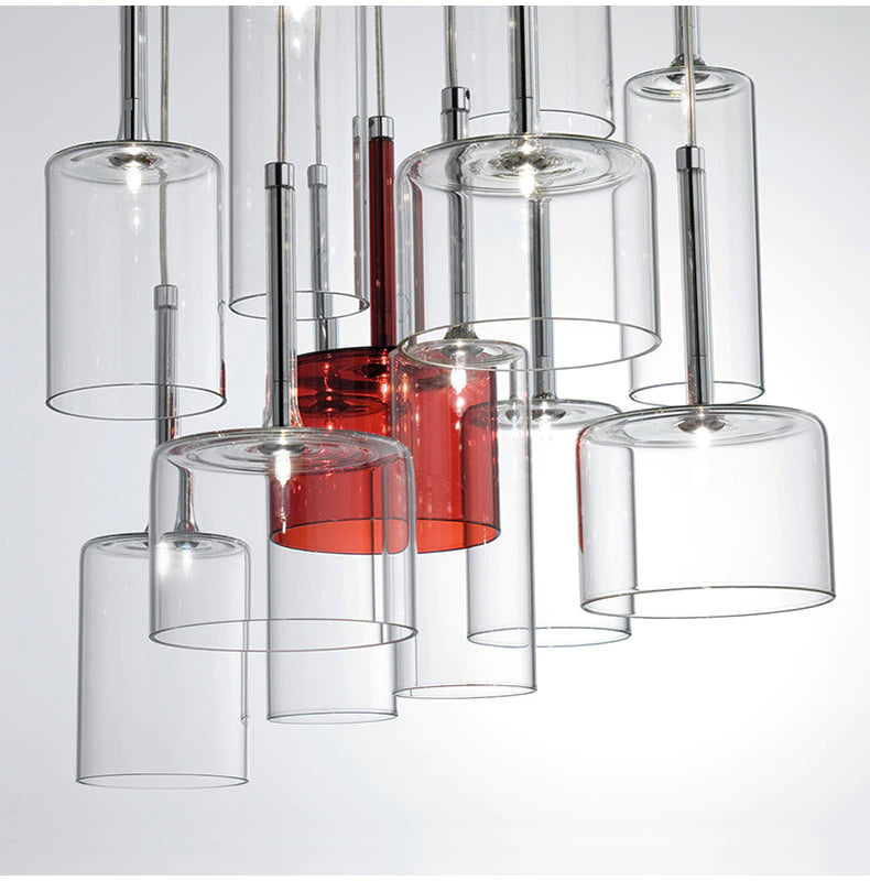 Esstisch Glas an der Decke Lampenschirme Beleuchtung