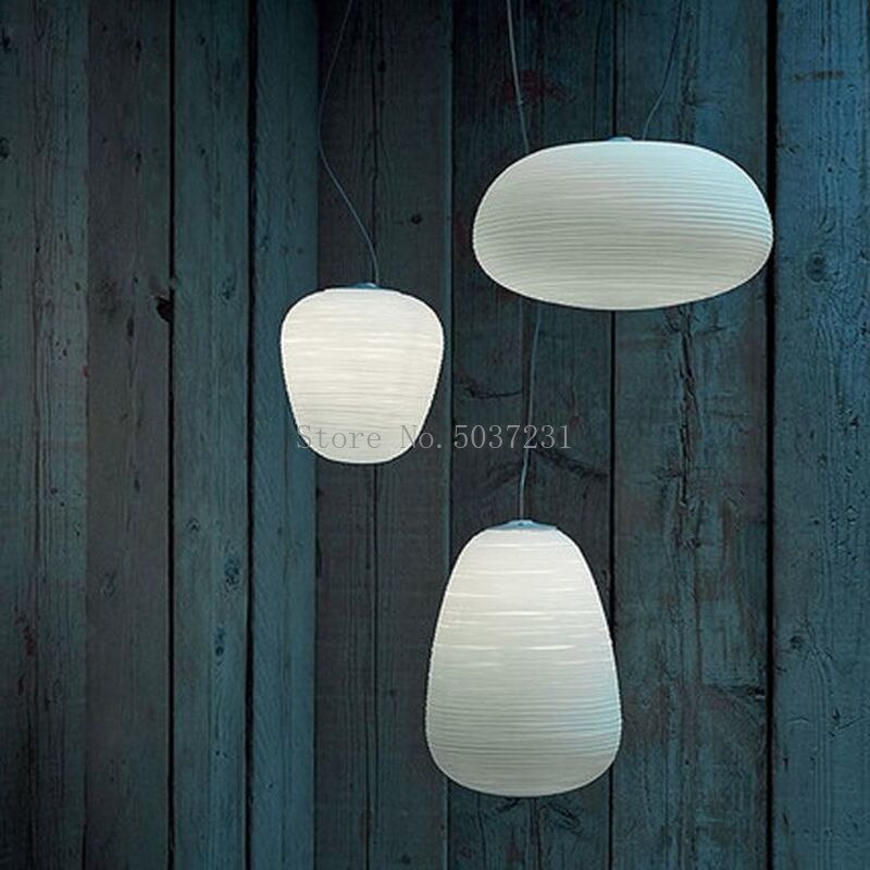 Modernes milchig-weißes Glas Hängende Lampe Leuchten