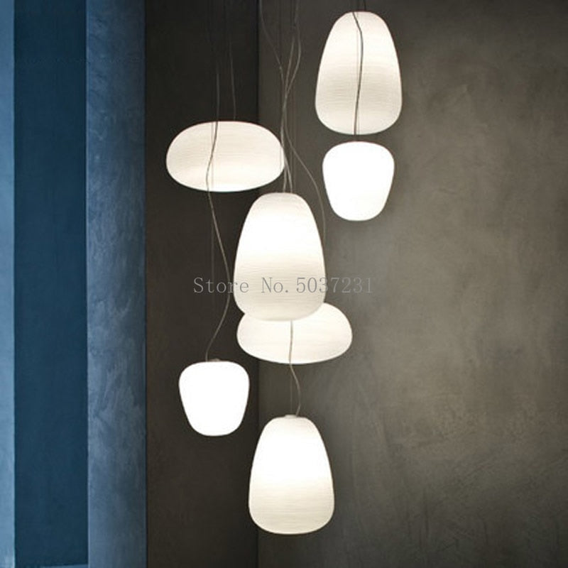 Modernes milchig-weißes Glas Hängende Lampe Leuchten