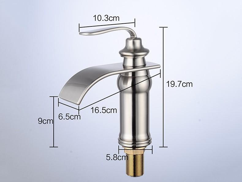 Ames - Vintage Messing Wasserfall Wasserhahn