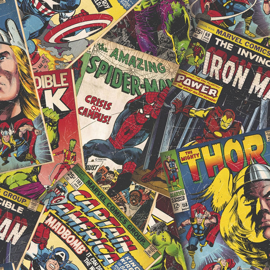 Frendorf | Comics Papier Tapete 106378, Marvel Cover Geschichte, Kids@Home 6, Graham & Brown