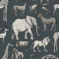 Frendorf | Dunkelblaue Vliestapete Tiere aus Afrika 139272, Waldfreunde, Esta