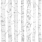 Frendorf | Grau und weiße Vliestapete Bäume 138944, Little Bandits, Esta