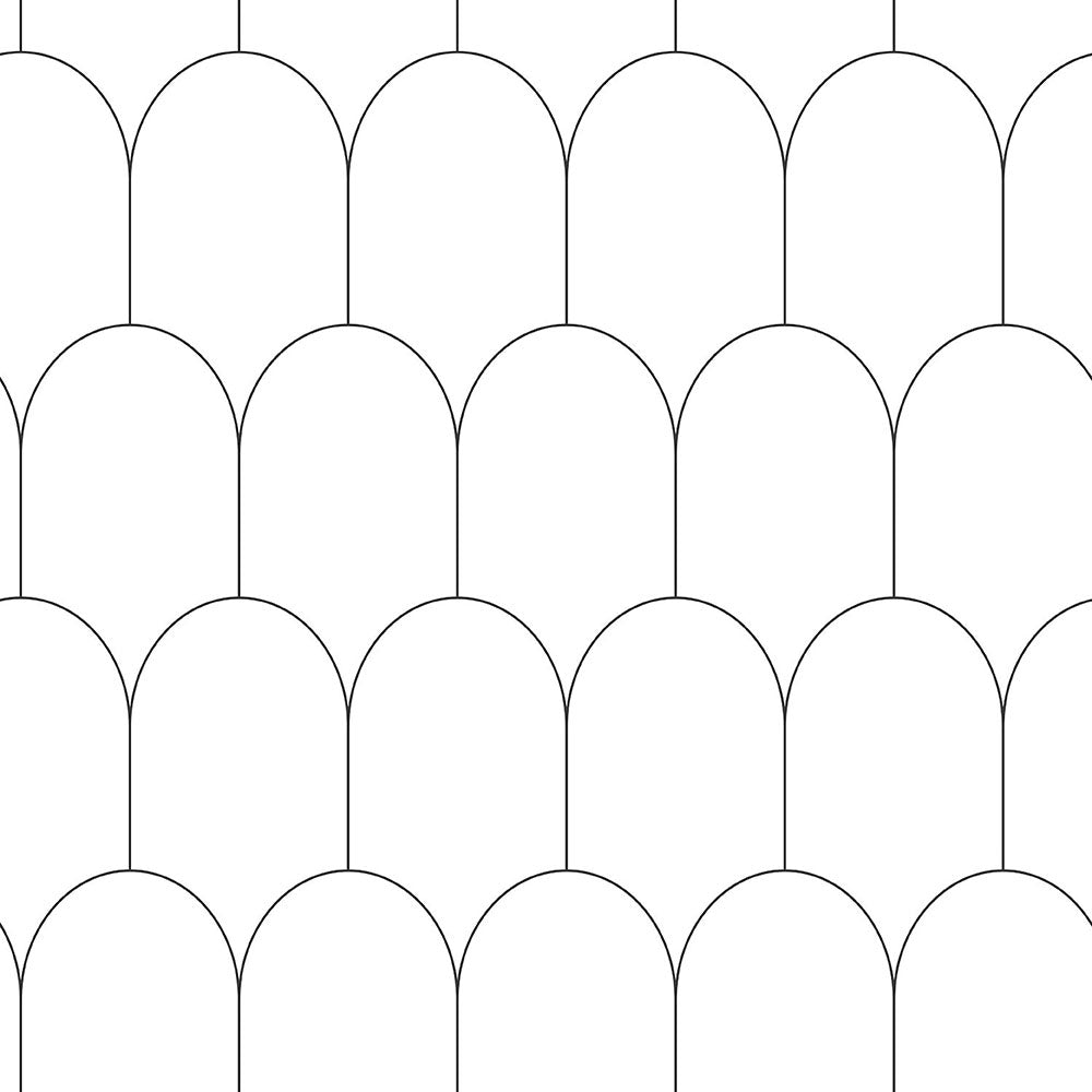 Frendorf | Geometrisches Muster Tapete 139140, Schwarz & Weiß, Esta
