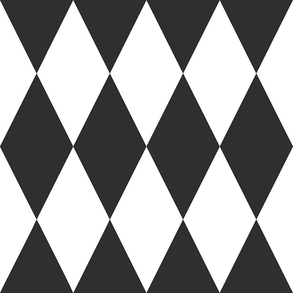 Frendorf | Geometrisches Muster Tapete - weiße und schwarze Rauten 347670, Precious, Ursprung