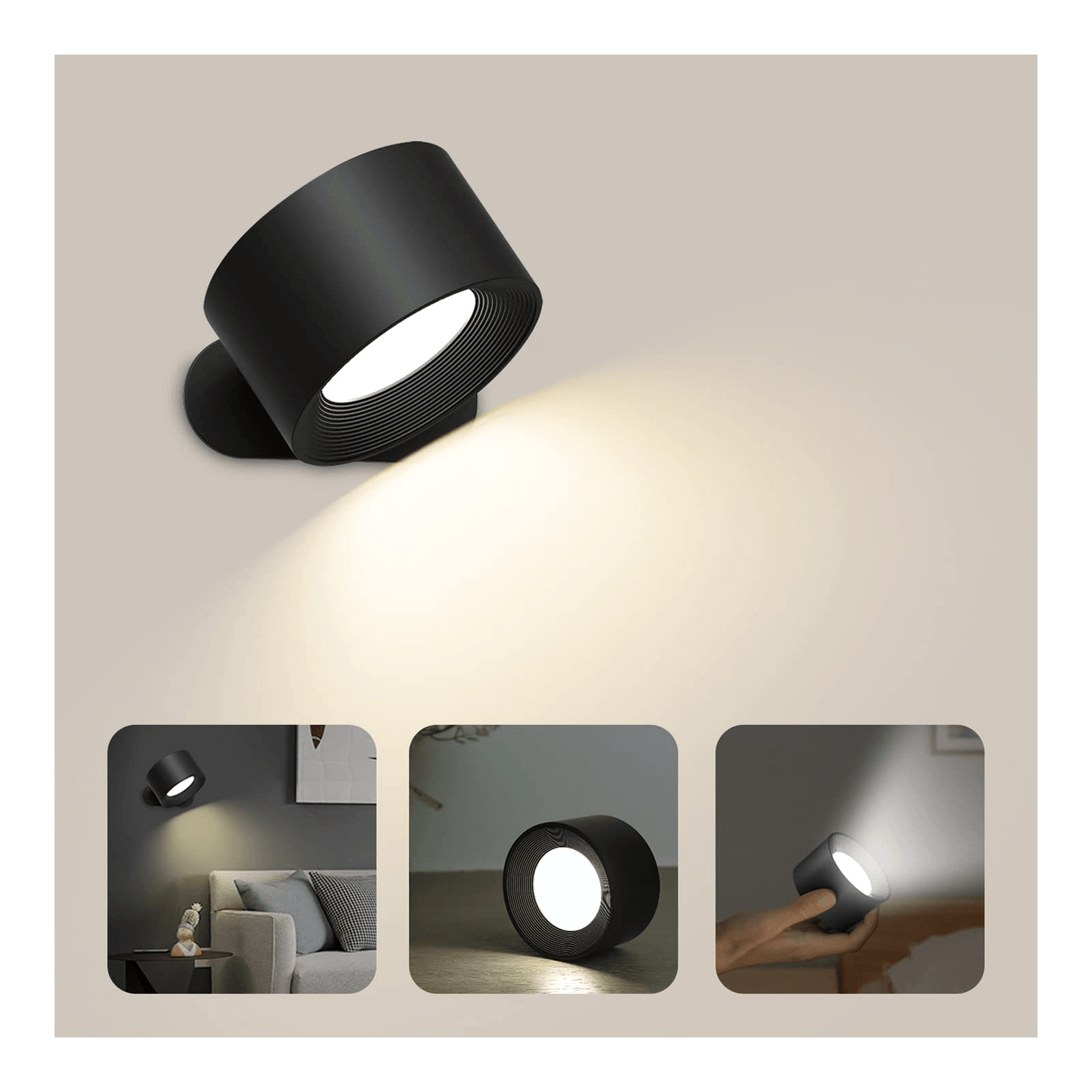 Frendorf | Moderne LED Wandleuchte Ohne Kabel