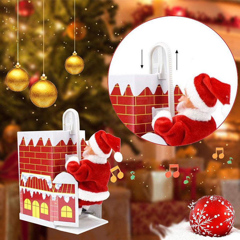 Frendorf | 🎅Elektrischer Weihnachtsmann mit Leiter und Musik