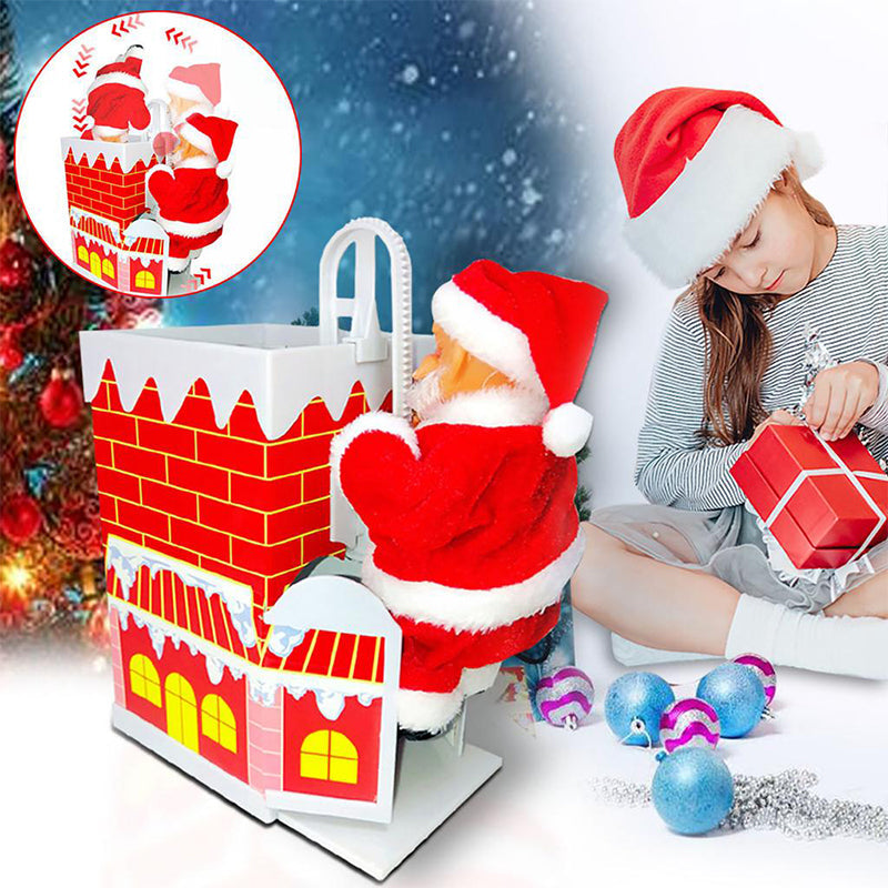 Frendorf | 🎅Elektrischer Weihnachtsmann mit Leiter und Musik