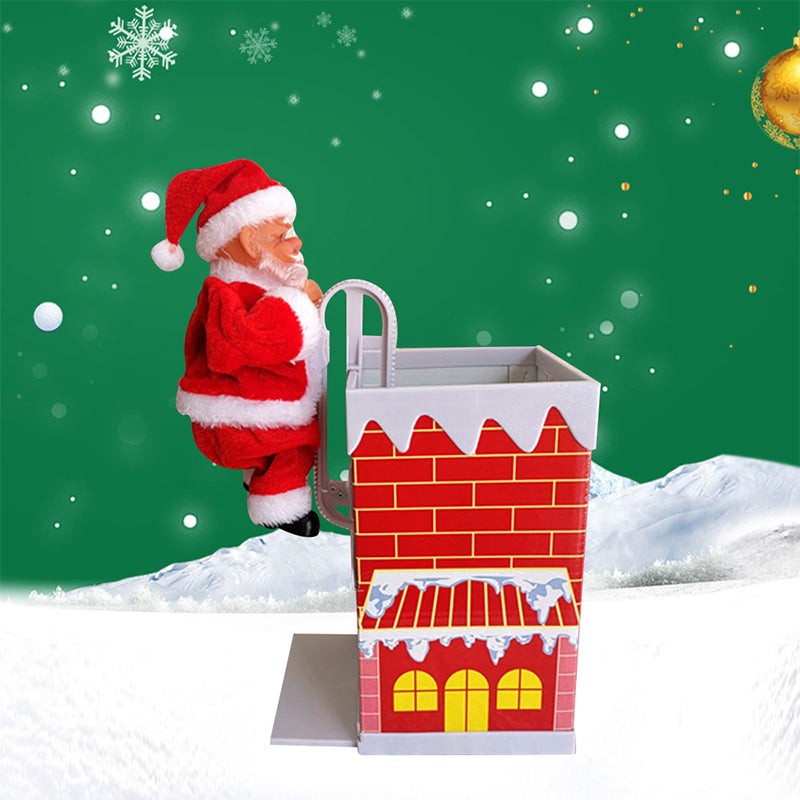 Frendorf | 🎅Elektrischer Weihnachtsmann mit Leiter und Musik
