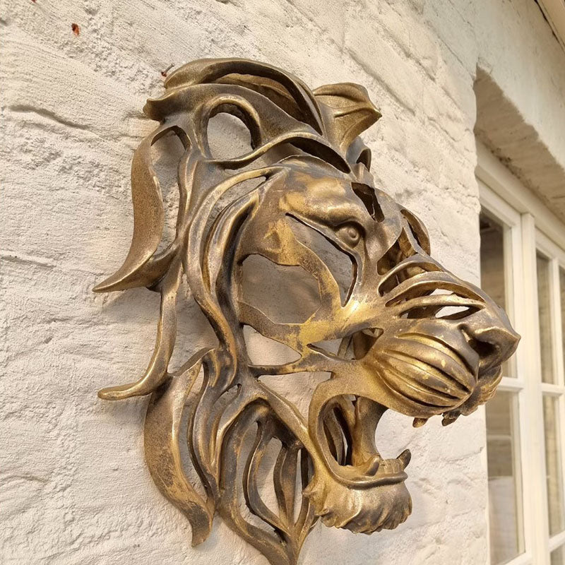 Löwenkopf Wandkunst