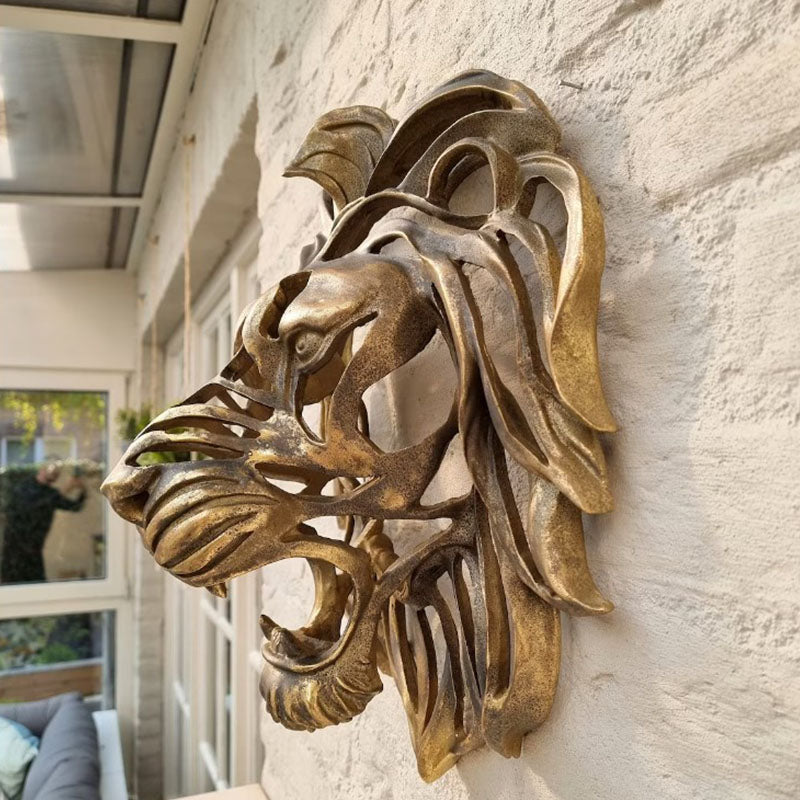 Löwenkopf Wandkunst