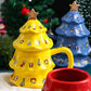 Frendorf | Weihnachtsbaum Keramik Becher mit Deckel