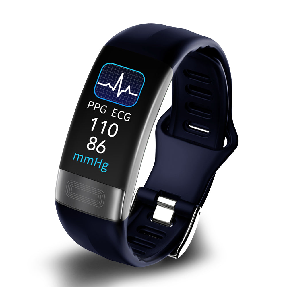 Smart Armband mit EKG, Herzfrequenz- und Schlaftracker als Blutdruckmessgerät Uhr zur Herzüberwachung am Handgelenk