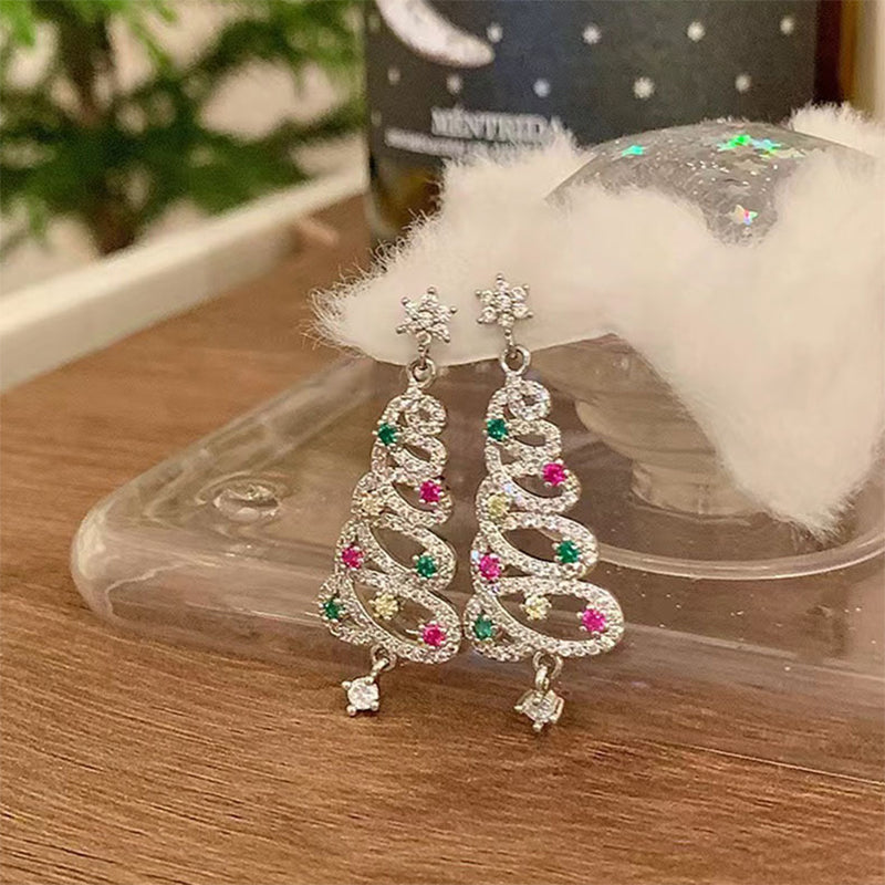 Frendorf | Glänzende Weihnachtsbaum Ohrringe