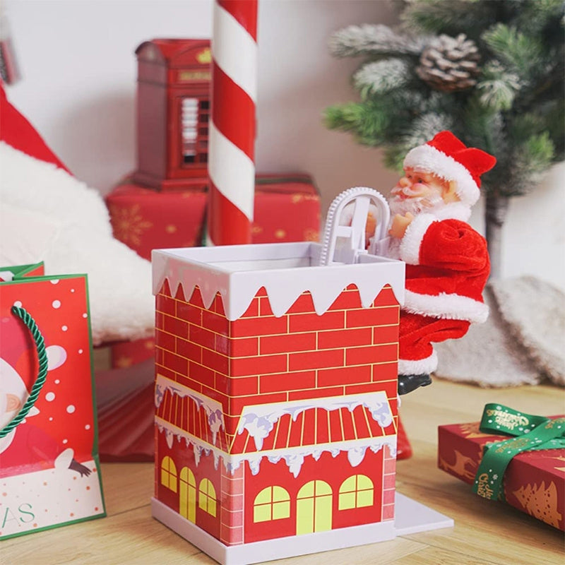 Frendorf | 🎅Elektrischer Weihnachtsmann mit Leiter und Musik