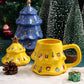 Frendorf | Weihnachtsbaum Keramik Becher mit Deckel