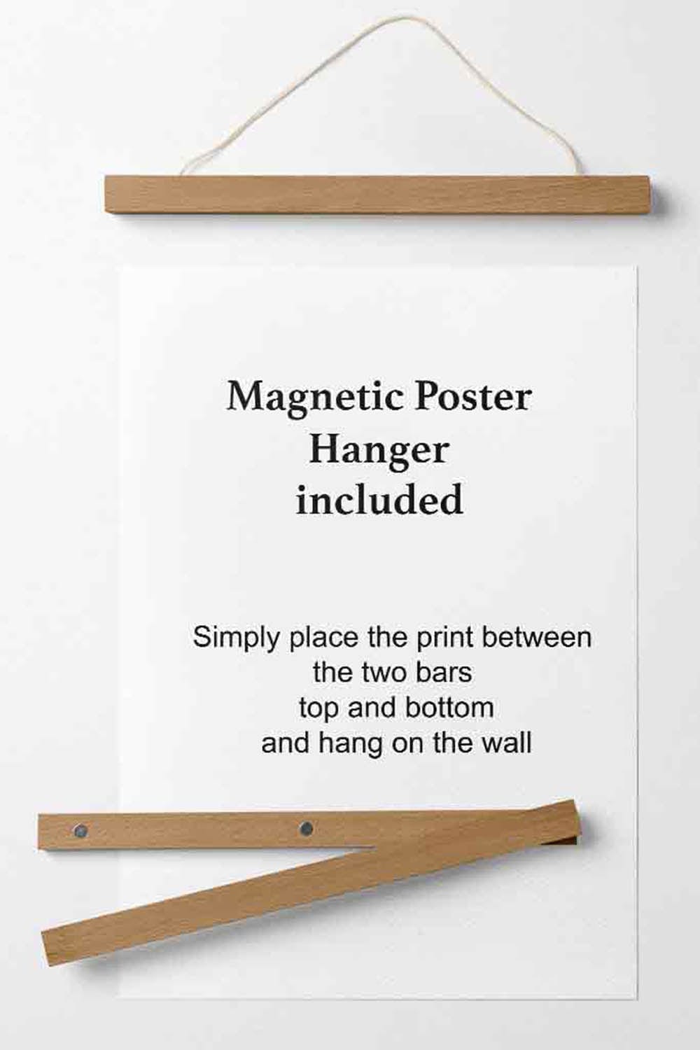 Abstract Blau und Pink Blüten Blumen Markt Galerie Poster mit Aufhänger