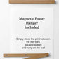 Monstera Grüner und Roter Minimalistischer Poster mit Aufhänger