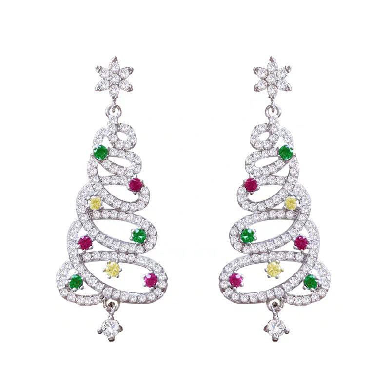 Frendorf | Glänzende Weihnachtsbaum Ohrringe