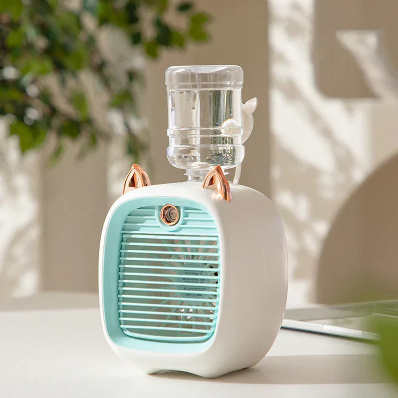 Frendorf | Manueller Ventilator mit Wasserzerstäuber zur Erfrischung