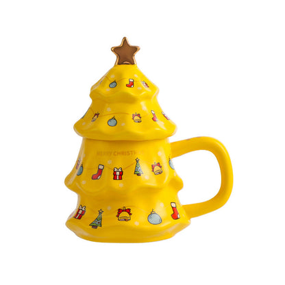 Frendorf | Weihnachtsbaum Keramik Becher mit Deckel