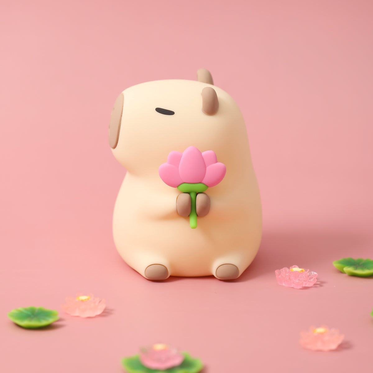Frendorf | CappyGlow 2024 Capybara Silikon Nachttischlampe | Squishy & Kinderfreundlich | Perfektes Geschenk für Kinder und Mädchen