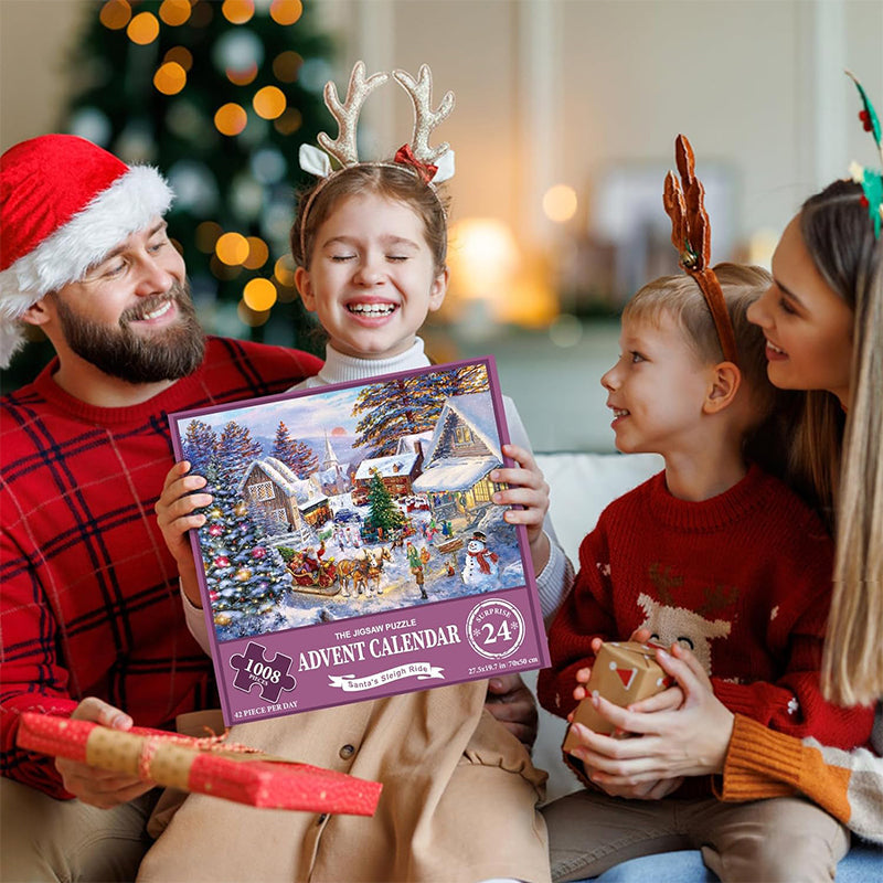 Frendorf | Weihnachts-Puzzle-Adventskalender-Blindbox 24 Teile