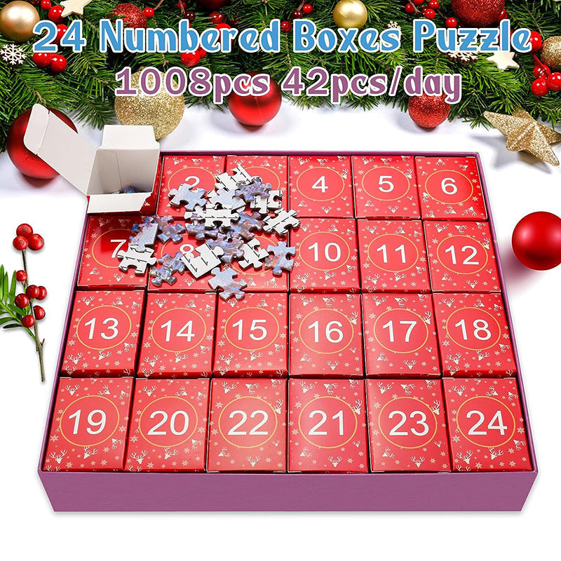 Frendorf | Weihnachts-Puzzle-Adventskalender-Blindbox 24 Teile