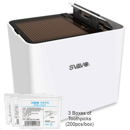 Frendorf | Automatischer Smart Zahnstocher Spender mit UV-Desinfektion, wiederverwendbaren Zahnstocher & Infrarotsensor, für Zuhause, Restaurant & Büro