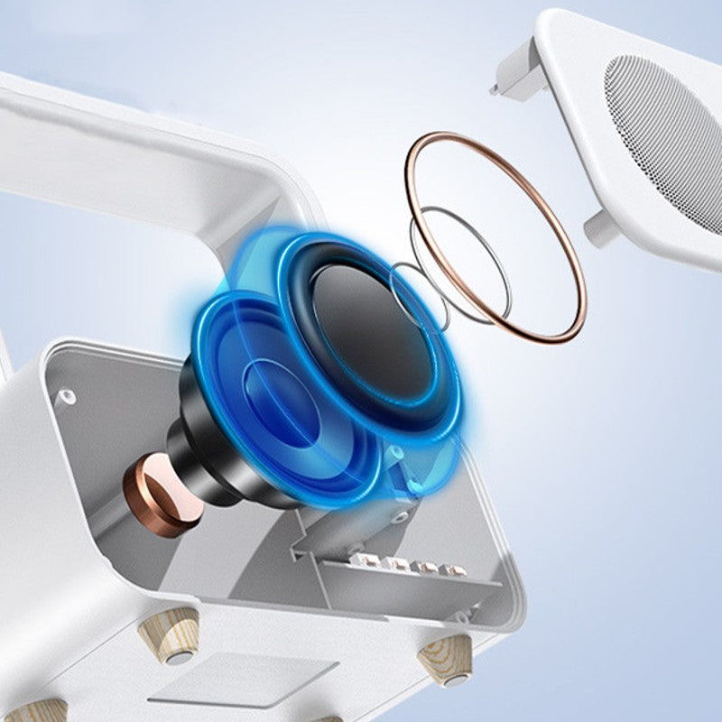 Frendorf | 3-in-1 wiederaufladbarer Bluetooth-Lautsprecher mit Uhr & dimmbarem buntem Licht