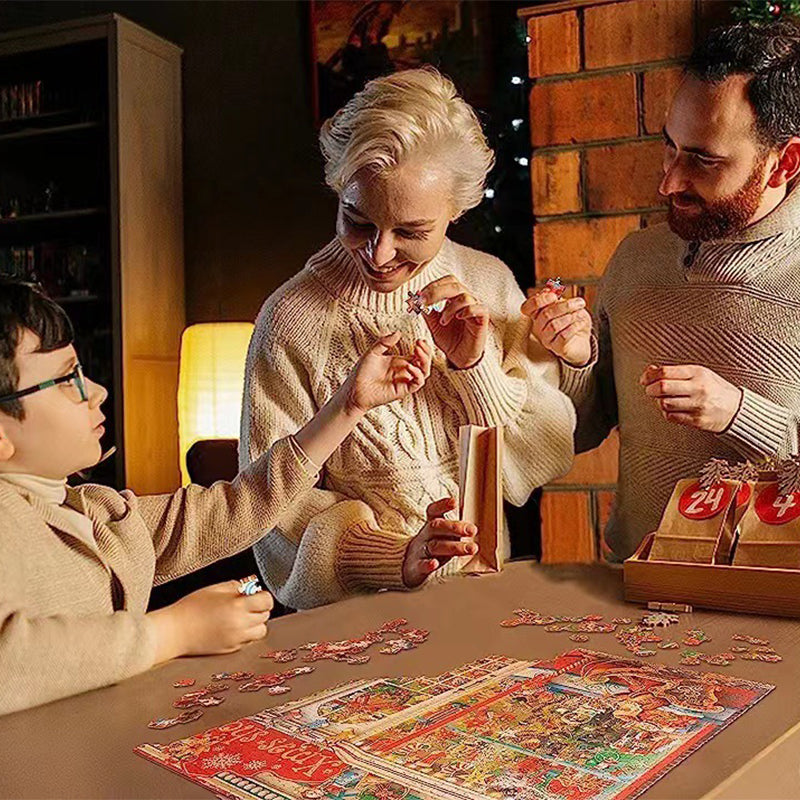 Frendorf | Adventskalender Weihnachts-Puzzle Blind Box 24 Teile 1000 Teile