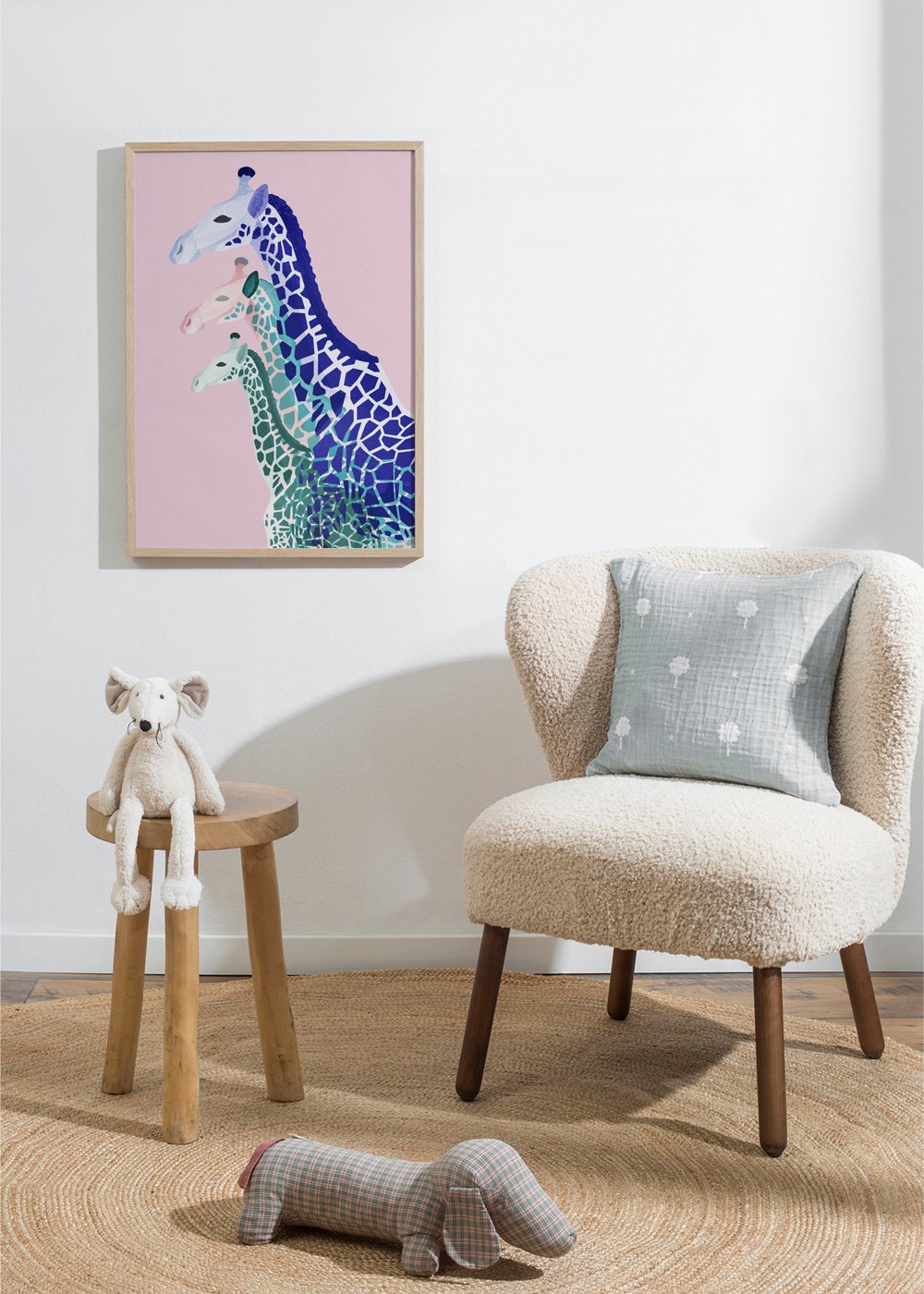 Giraffen in Pink