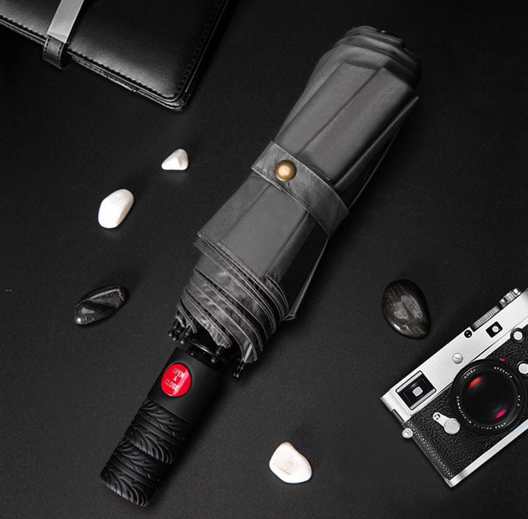 Frendorf | Automatischer Sonnen- & Regenschirm mit UV-Schutzbeschichtung, großem Dach & rutschfestem Griff, für Reisen, Pendeln & mehr