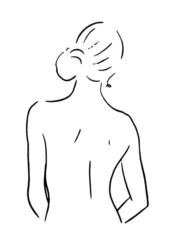 Body Sketch N 3 Schwarz & Weiß