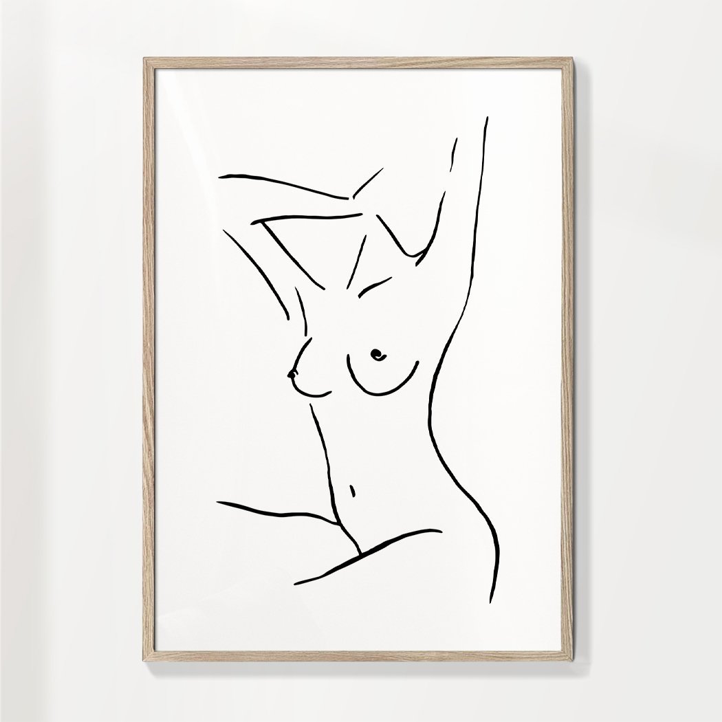 Body Sketch N 4 Schwarz & Weiß