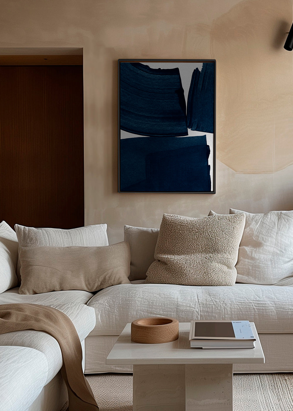 Frendorf | Leinwand Minimalistische Malerei Blau I