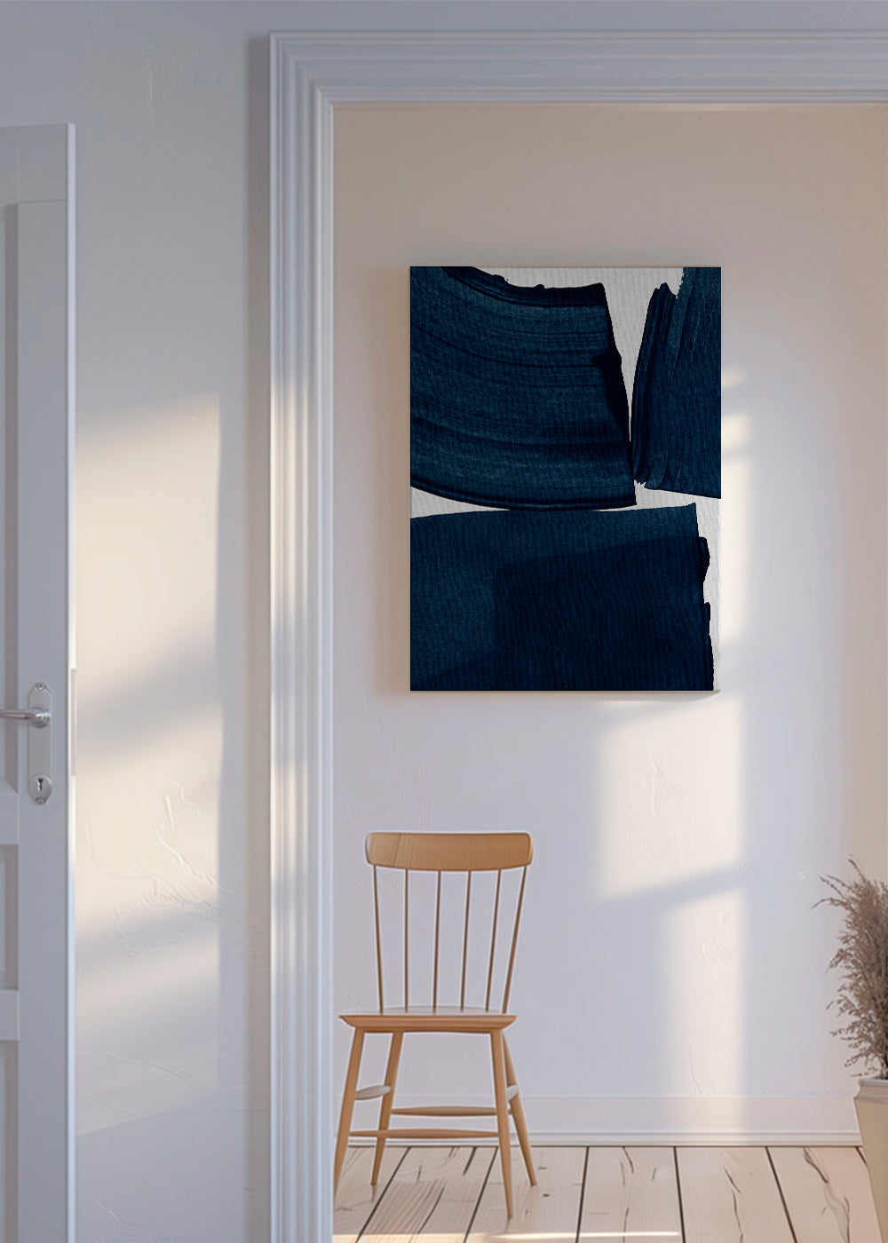 Frendorf | Leinwand Minimalistische Malerei Blau I