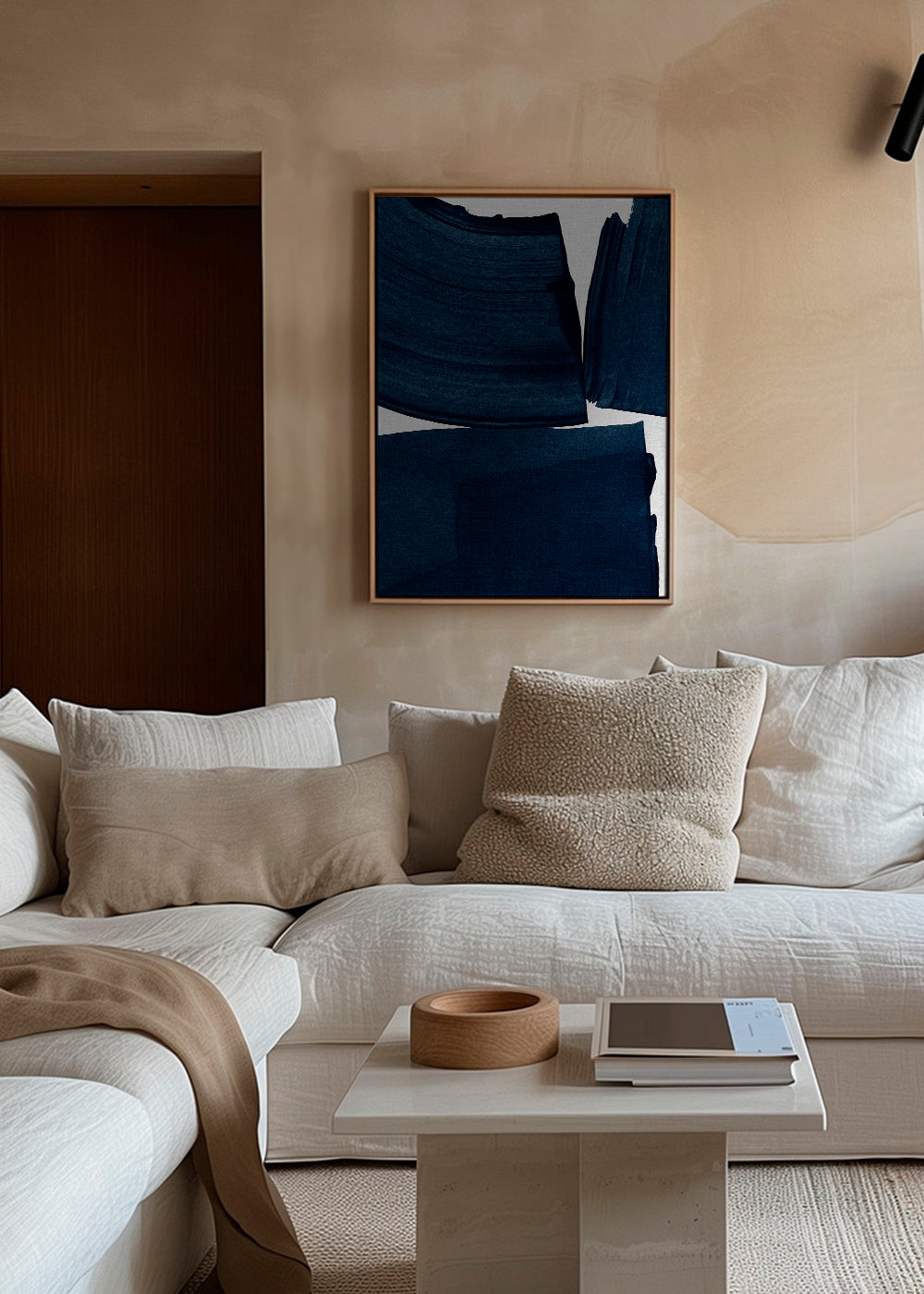 Frendorf | Leinwand Minimalistische Malerei Blau I