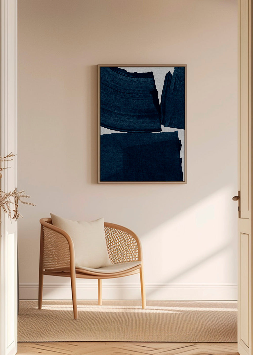 Frendorf | Leinwand Minimalistische Malerei Blau I