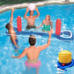 Frendorf | Aufblasbares Pool Float Set, einschließlich Bälle, Tor oder Netz und Pumpe, für Sommerparty & Spaß im Wasser, für Kinder und Erwachsene